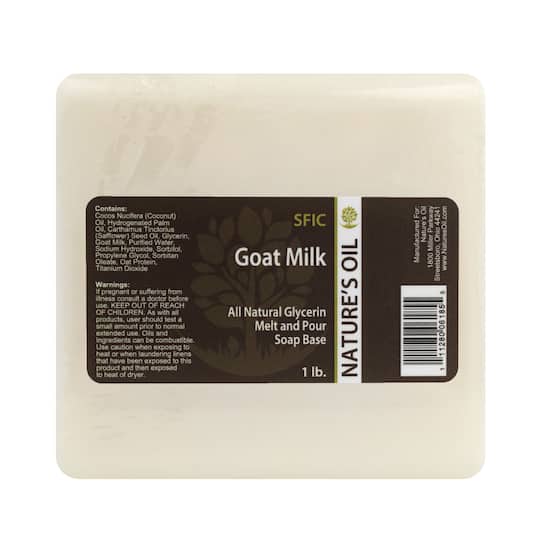 Nature&#x27;s Oil All-Natural Goat Milk Melt and Pour Soap Base